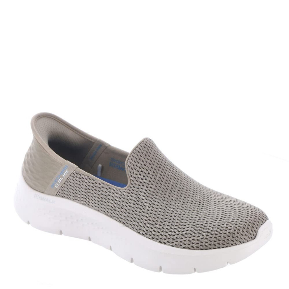 Skechers Women's Hands Free Slip-Ins Go Walk Flex-Relish Sneaker Taupe/Blue 7.5