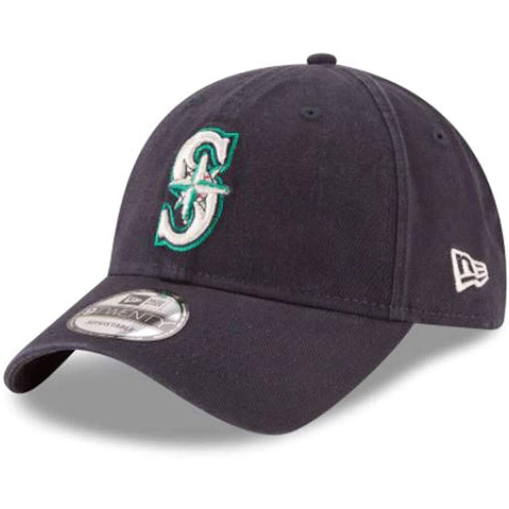 New Era MLB Core Classic 9TWENTY Adjustable Hat Cap One Size Fits All Seattle Mariners Navy