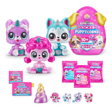 Rainbocorns Pocket Puppycorn 3 Pack by ZURU Toy Puppy Dog Mini Unboxing Girls Gifting Idea Toys for Girls Kid's Birthday Gift