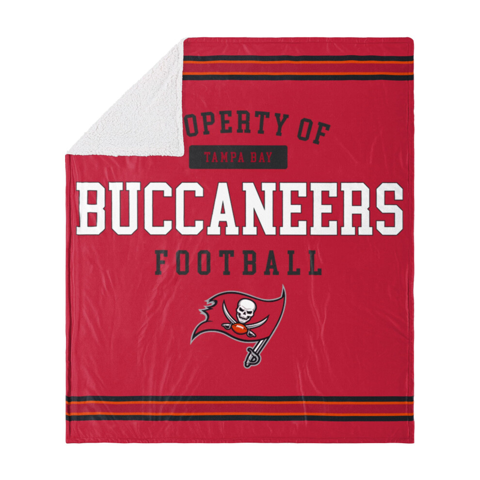 Couverture Polaire Sherpa De L'éQuipe Nfl Des Buccaneers De Tampa Bay De Foco-image