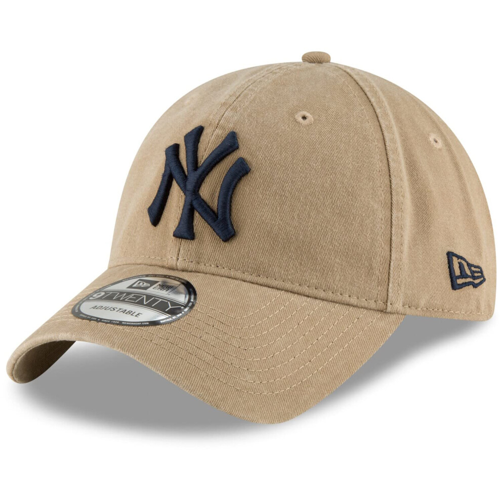 New Era MLB Core Classic 9TWENTY Adjustable Hat Cap One Size Fits All New York Yankees Khaki