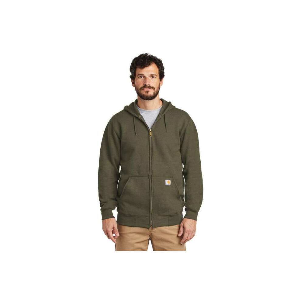 Carhartt Men's Loose Fit Midweight Full-Zip Sweatshirt Moss