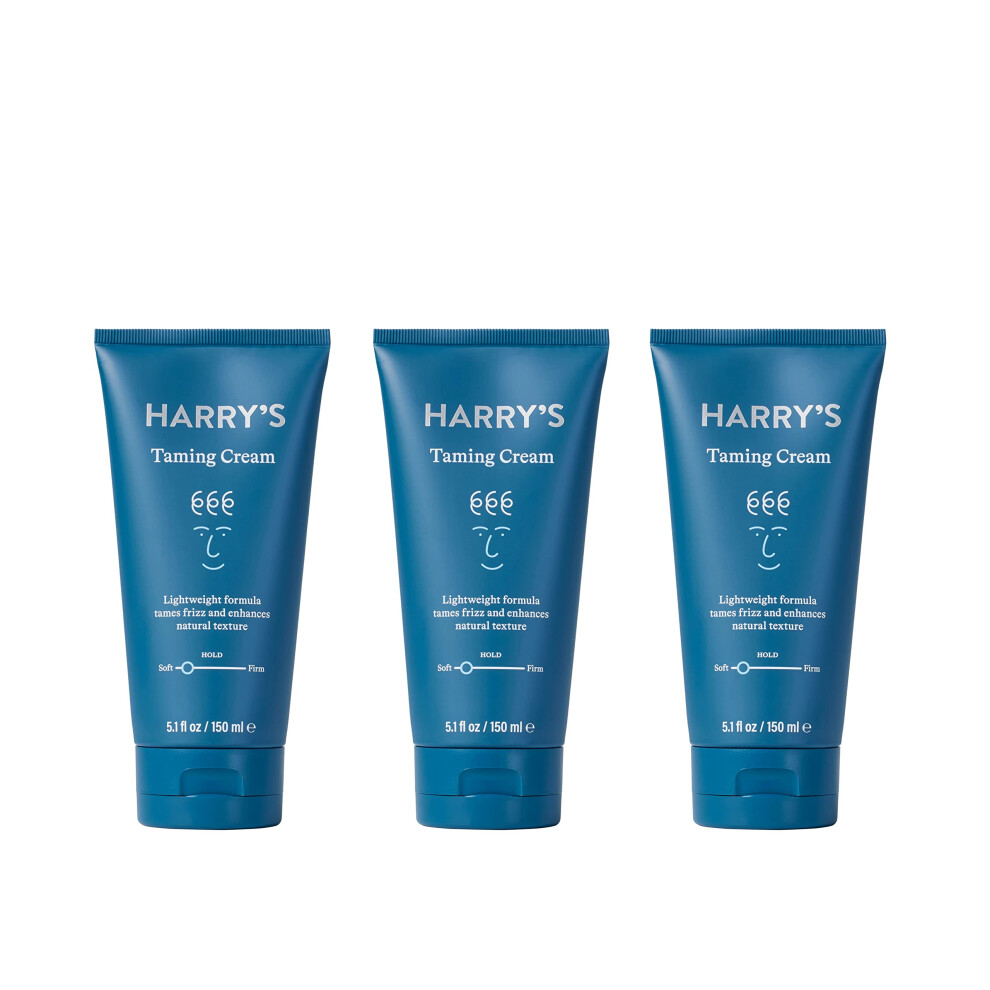 Harry's Hair Taming Cream | Lightweight & Natural Finish | 5.1 Fl Oz  3 Pack