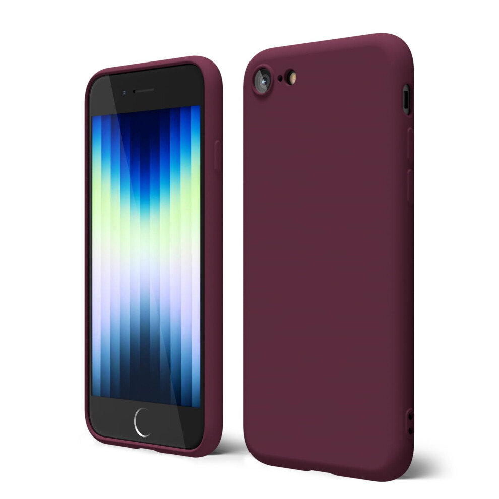 Oakxco For Iphone Se Case 3Rd Generation 2022/2020/2Nd Silicone Iphone 7/8 Case Soft Rubber Gel Elegant Thin Slim Tpu Matte Smooth Case For Women Gi 705690993105