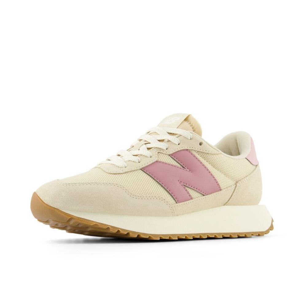 New Balance Women's 237 V1 Sneaker Sandstone/Rosewood/Orb Pink 11