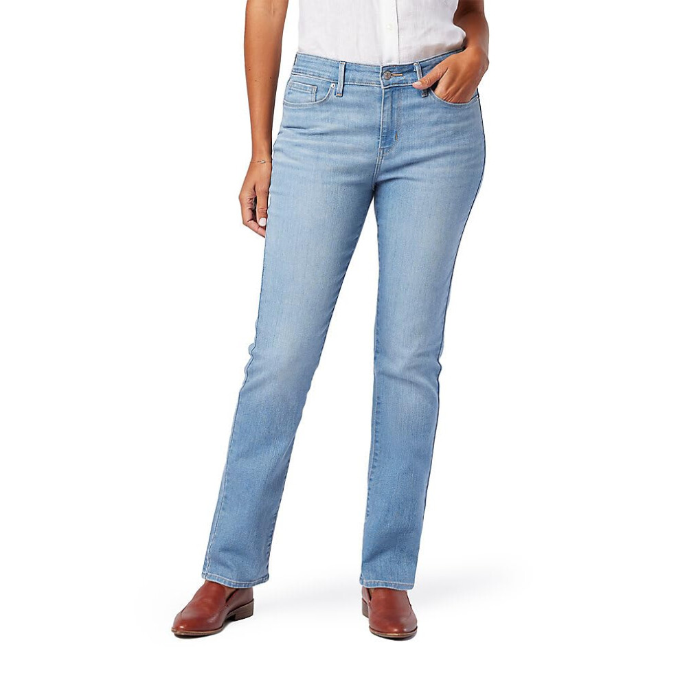 Signature By Levi Strauss & Co. Gold Women's Modern Straight Jeans Available In Plus Size Midsummer 18 Regular