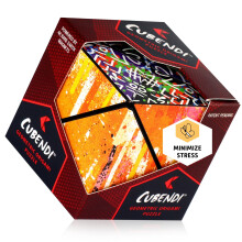 CUBENDI Puzzle geometric de origami: Cub fidget magnetic Infinity - Cutie cu formă schimbătoare cu 48 de magneți de neodim