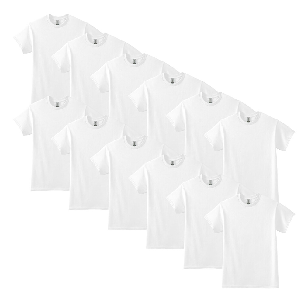 Gildan DryBlend T-Shirt Style G8000 Multipack White 12-Pack