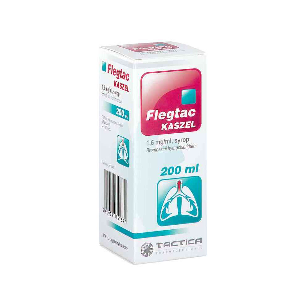 Tactica Pharmaceuticals Sp. Z O.o. Flegtac Cough Expectorant Syrup, 200 Ml