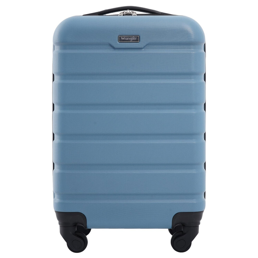 Wrangler Hardside Carry-On Spinner Luggage Blue Heaven 20-Inch