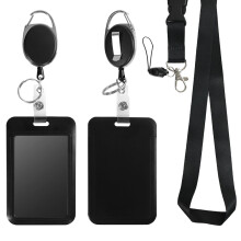 Porte-insigne d'identite retractable avec badge longe de badge lourde enroche detachable cartes de navire de croisiere detachable Holder pour inf