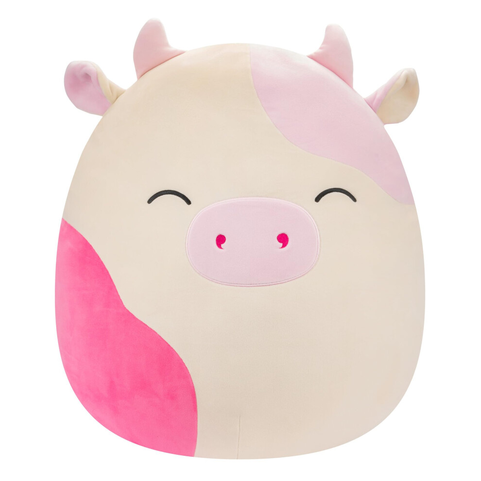 Squishmallows Original 20-Inch Caedyn Cream Cow With Pink Spots - Official Jazwares Jumbo Plush