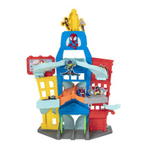 Spidey and his Super Friends SNF0202 Metal Vehicle City Track Set Toy from 3 Years
