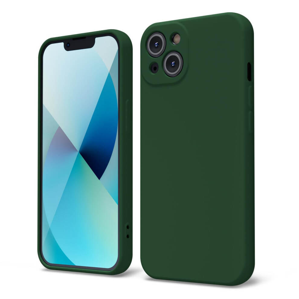 Oakxco Custodia Per Iphone 13 In Silicone Liquido, Carina, Sottile, Morbida Gomma Tpu, Semplice E Liscia, In Gel, Per Donne E Ragazze, Design Est-image