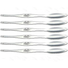6pcs Seafood Tools Double End Stainless Steel Crab Needle Fork for Crabs & Lobster