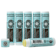 Moon Valley Organics Bienenwachs-Lippenbalsam zur Befeuchtung von Lippen und Nagelhaut (COOL MINT VANILLA, 6er-Pack)