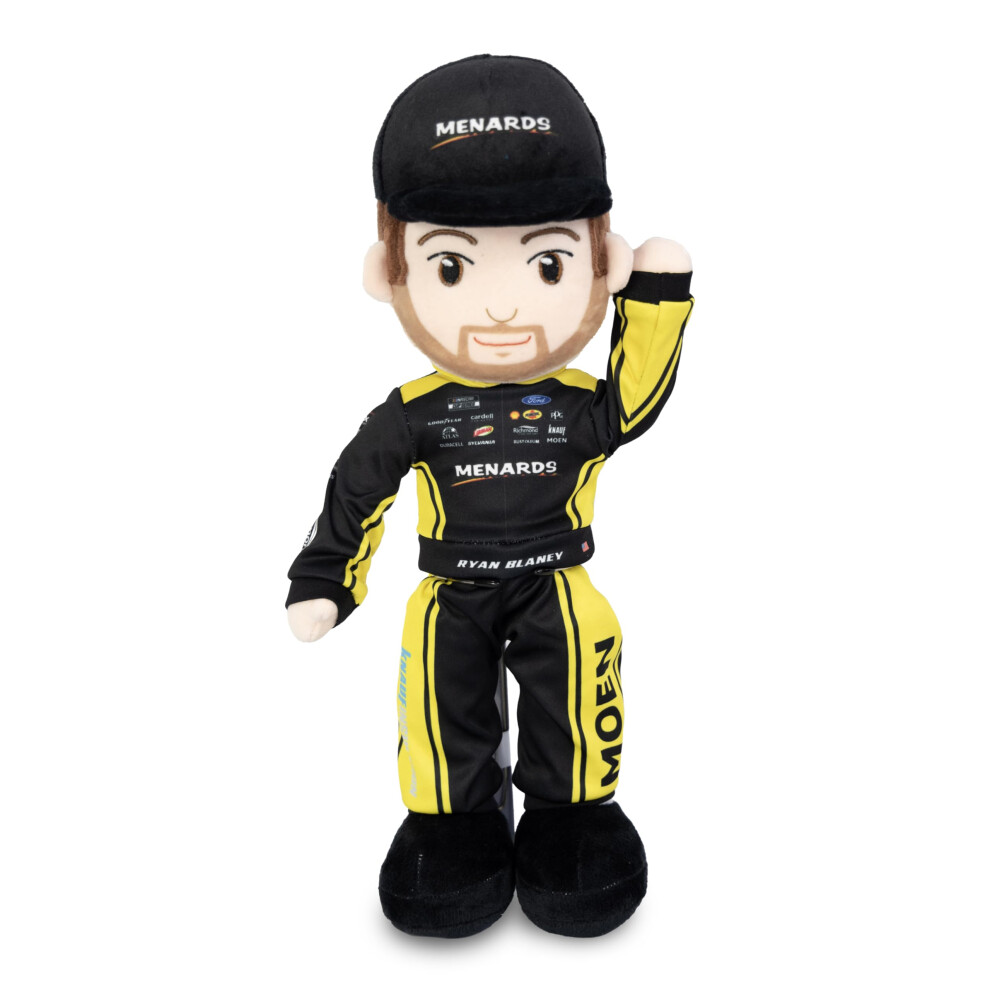 Photos - Doll Playtime by Eimmie NASCAR Collectible Team Penske Ryan Blaney Menards Plush Figure 14-Inch Rag  - Soft Baby  - 