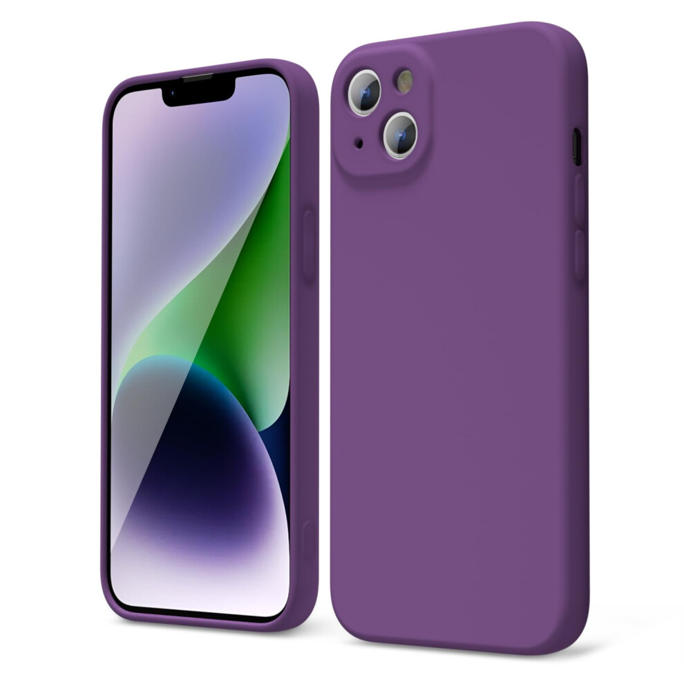Photos - Case oakxco for iPhone 14 Plus Phone  Liquid Silicone Grip Cute Thin Slim Soft Rubber TPU Plain Smooth Gel Cover for Women Gi