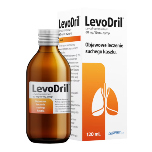LevoDril syrup for dry cough, 120 ml