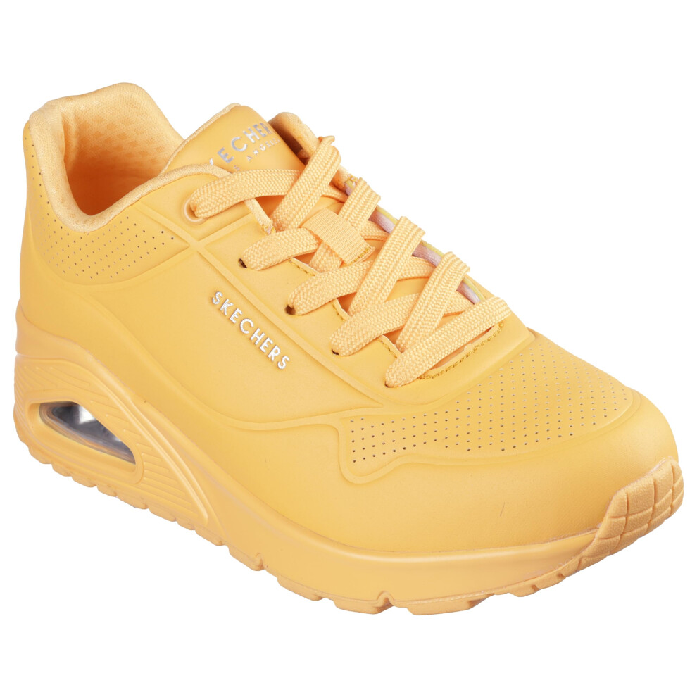 Skechers Women's Uno-Stand On Air Sneaker Orange 7