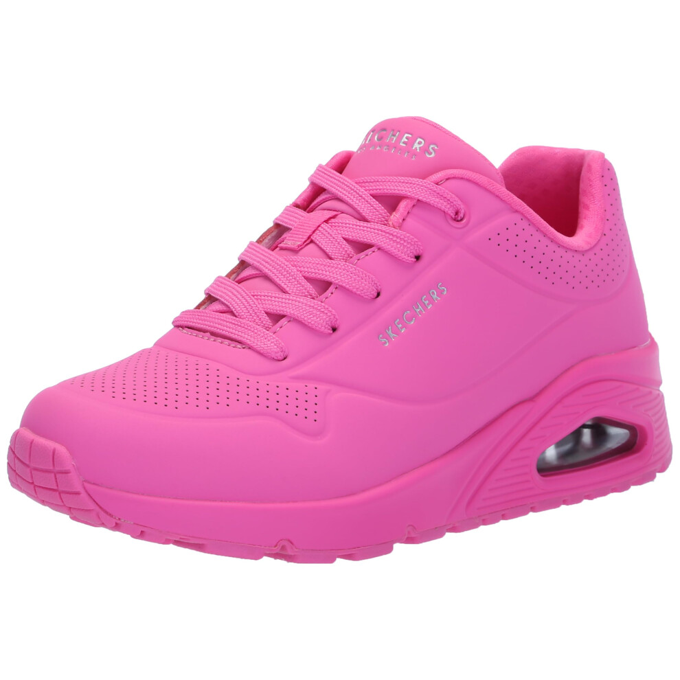 Skechers Women's Uno-Stand On Air Sneaker HOT Pink 5