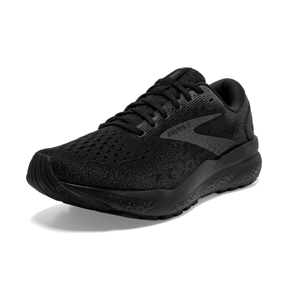 Brooks Mens Ghost 16 Neutral Running Shoe - Black/Black/Ebony - 9 X-Wide