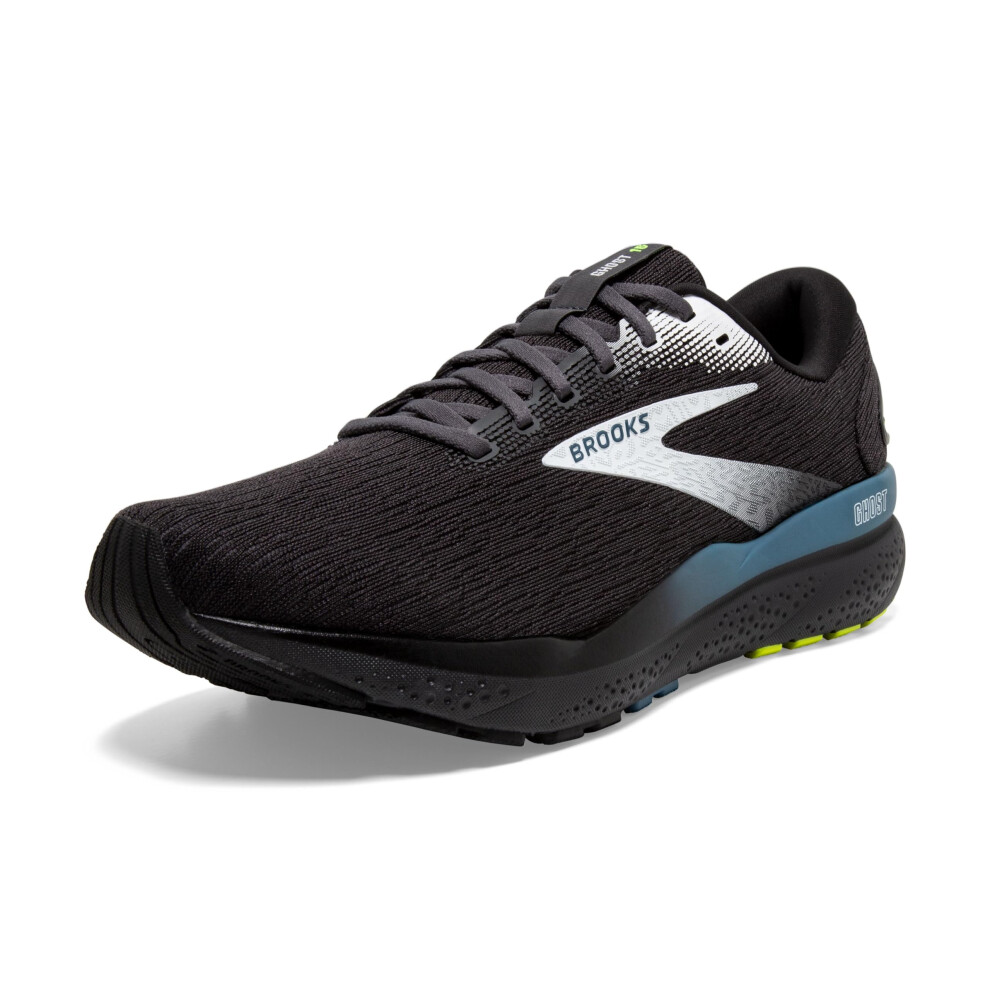 Brooks Mens Ghost 16 Neutral Running Shoe - Black/Ebony/Blue - 13 Medium