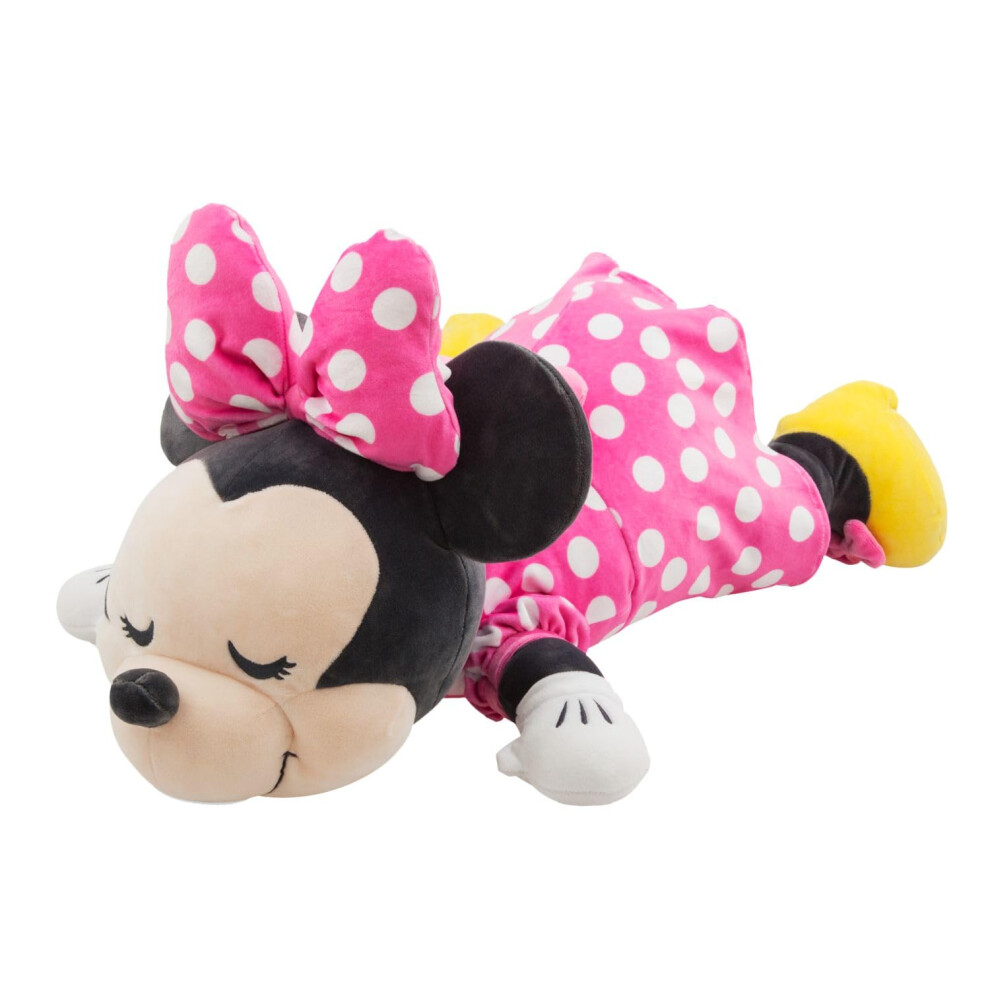 Disney Store Official Minnie Mouse Cuddleez Plush - 23-Inch - Ultra-Soft & Huggable Design - Classic Iconic Character - Perfect Cozy Companion For Fan