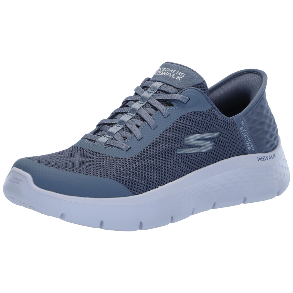 Skechers Women's Go Walk Flex Hands Free Slip-Ins-Grand Entry Sneaker Blue 7.5