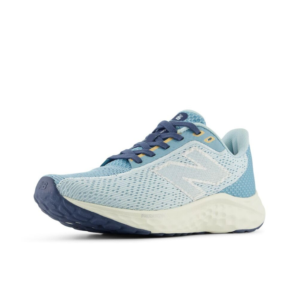 New Balance Women's Fresh Foam Arishi V4 Running Shoe Quarry Blue/Chrome Blue/Silver Metallic 12 Wide