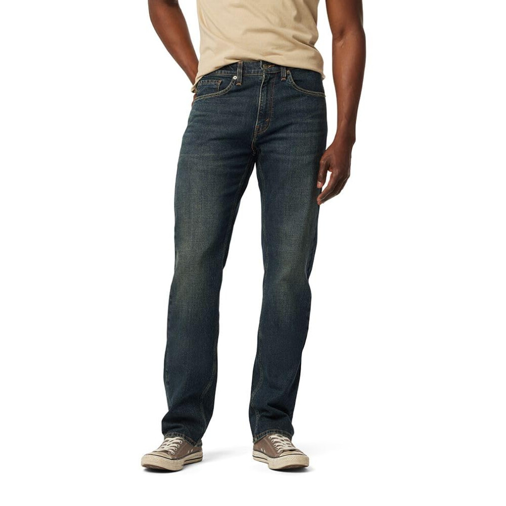 Levi Strauss Signature Gold Men's Regular Fit Flex Jeans Terra