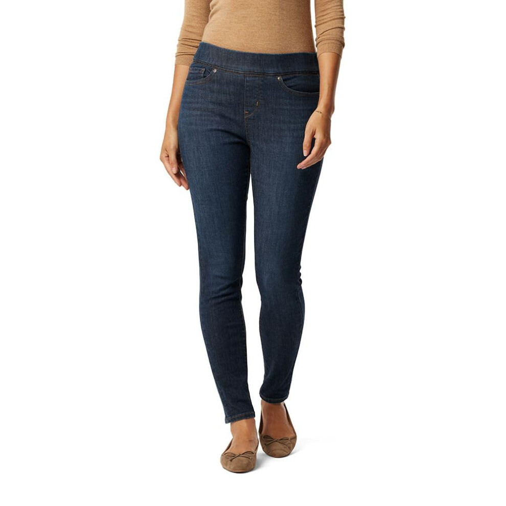 Levi Strauss Signature Gold Women's Totally Shaping Pull-on Skinny Jeans Available Size Blue Rhythm 16 Plus Medium