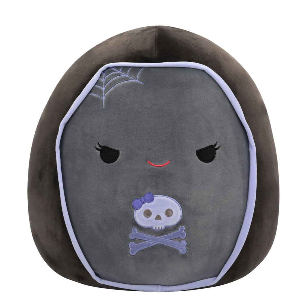 Squishmallows Original 16-Inch Julianne Grey And Purple Coffin - Official Jazwares Plush Large