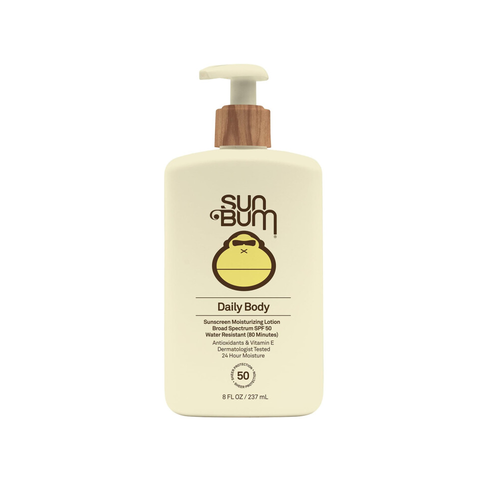 Sun Bum Daily Spf 50 Sunscreen Body Lotion | Vegan And Hawaii 104 Reef Act Compliant (Made Without Oxybenzone & Octinoxate) Broad Spectrum Sun Care | Dermatologist Tested | 8 Fl Oz-image