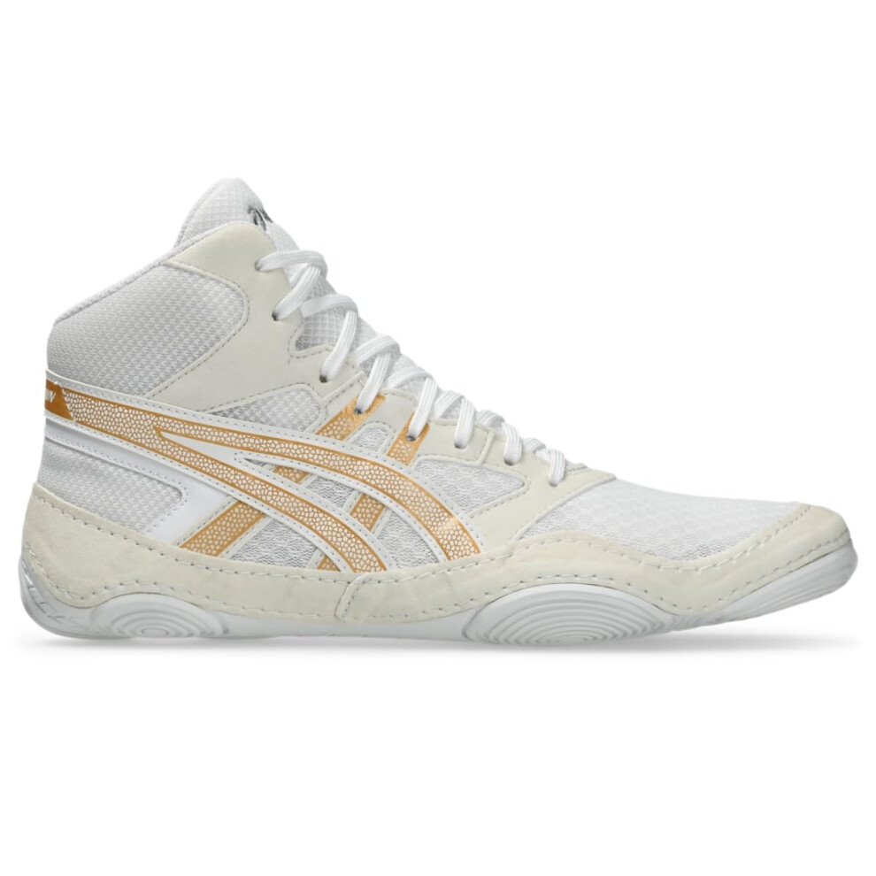 ASICS Men's Snapdown 4 Wrestling Shoe 12 White/Pure Gold