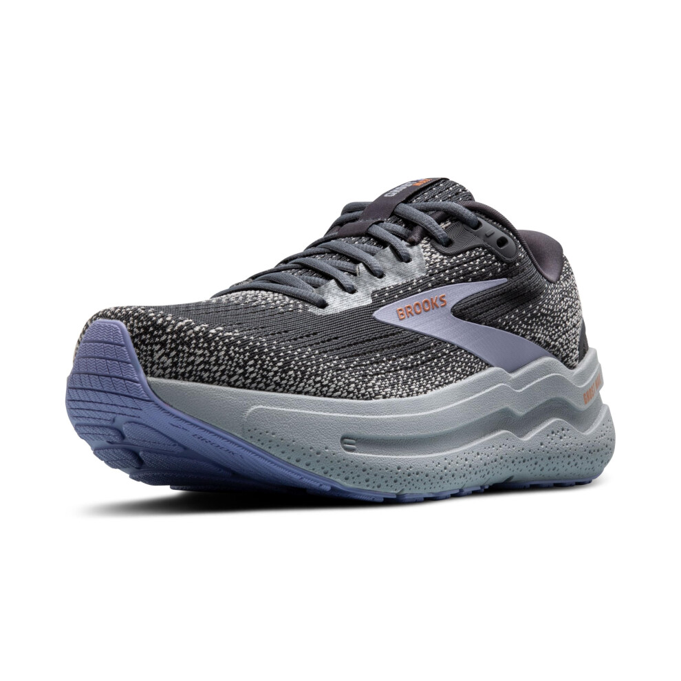 Brooks Womens Ghost Max 2 Neutral Running & Walking Shoe - Ebony/Sweet Lavender/Alloy - 6.5 Wide