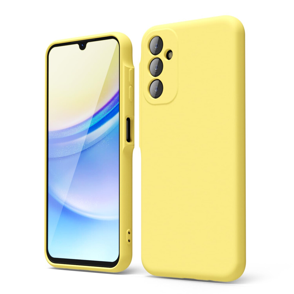 Oakxco For Samsung Galaxy A15 5G Case Liquid Silicone Soft Rubber Gel Elegant Thin Slim Tpu Matte Smooth Case With Camera Lens Cover For Women Girl C 764938986446