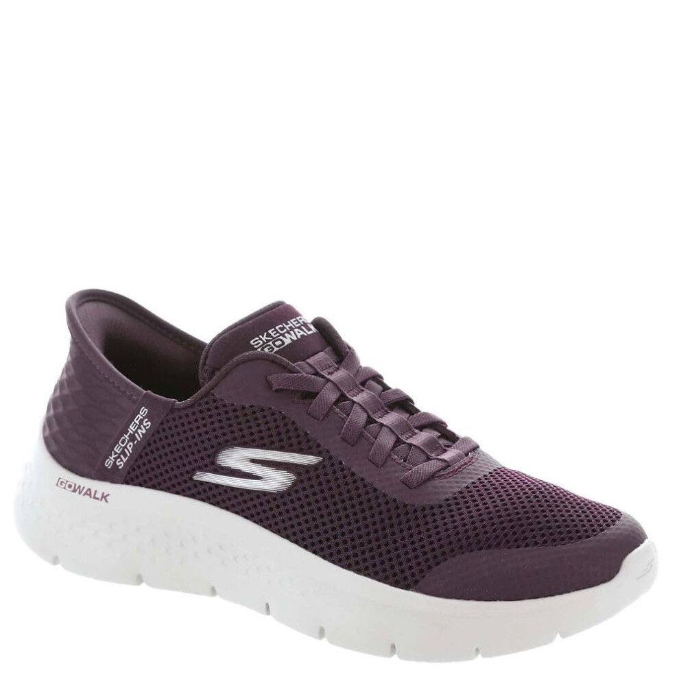 Skechers Women's Go Walk Flex Hands Free Slip-Ins-Grand Entry Sneaker Burgundy 8