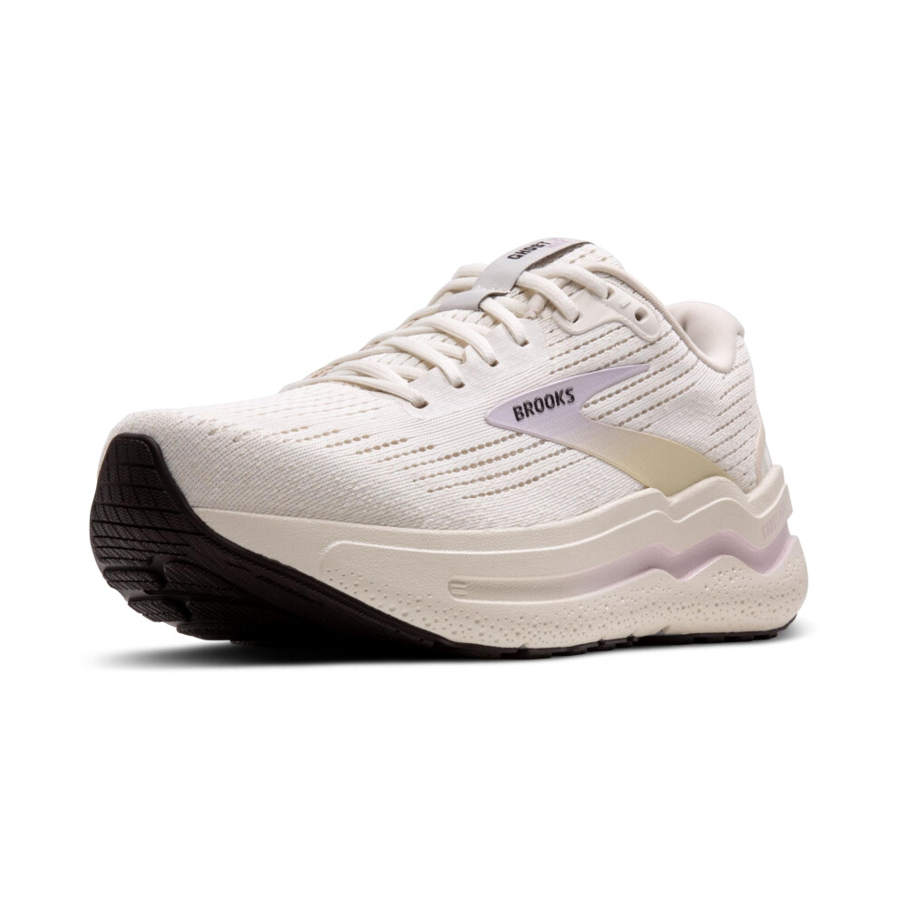 Brooks Womens Ghost Max 2 Neutral Running & Walking Shoe - Coconut/Lavender/Cream - 6.5 Medium