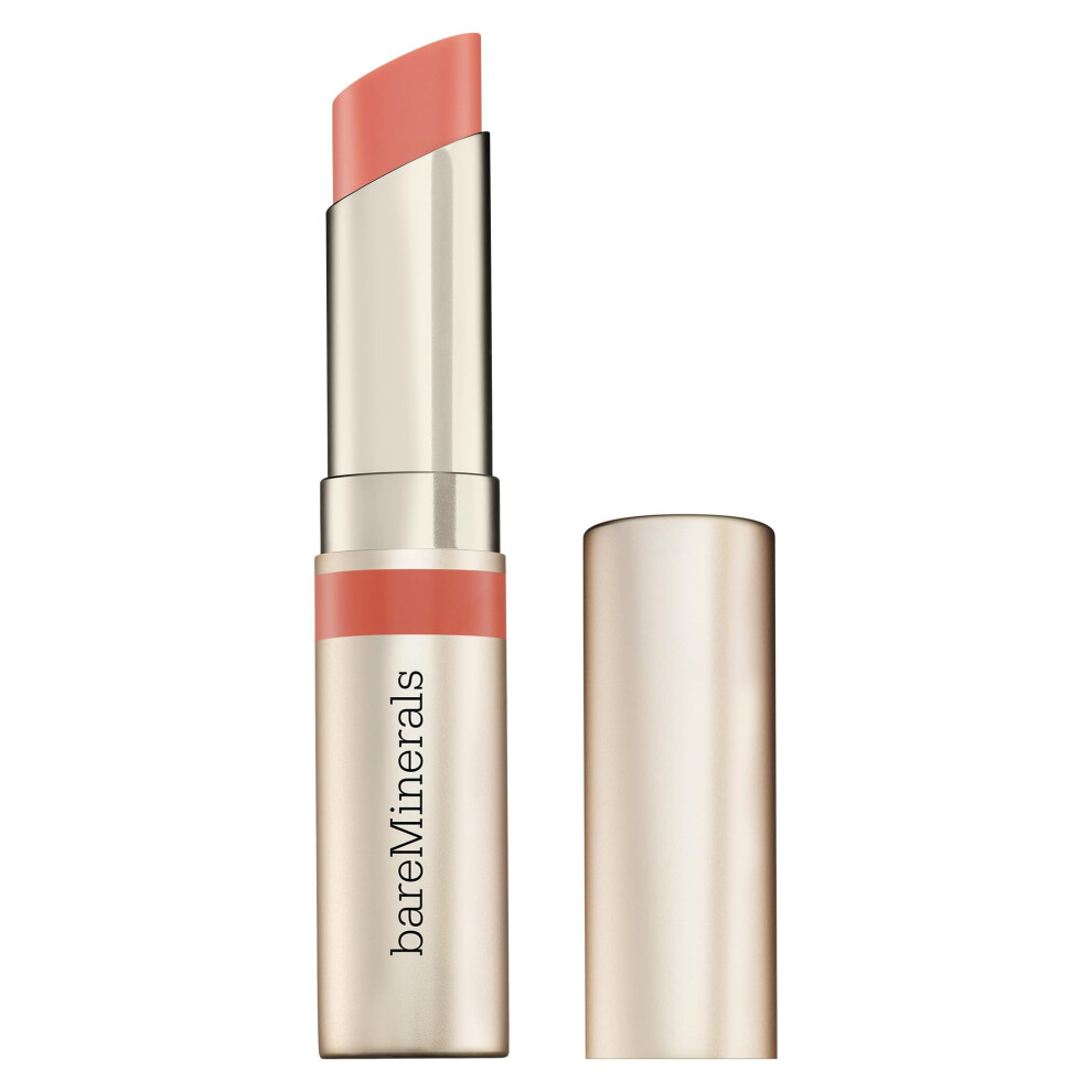 bareMinerals Dewy Lip Gloss-Balm  Hydrating Lip Gloss + Tinted Lip Balm Hybrid  Shine Finish + 24 Hour Hydration  For Soft + Smooth Lips  Non Sticky
