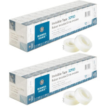 Business Source 32953 Neviditeln p ska Value Pk 1-palcov jadro 3/4-palcov x 1000-palcov 12/PK Priehladn balenie po 2 kusoch