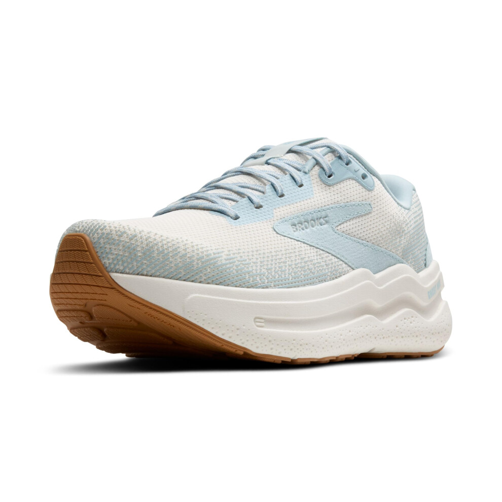 Brooks Womens Ghost Max 2 Neutral Running & Walking Shoe - Coconut Milk/Winter Sky - 12 Medium