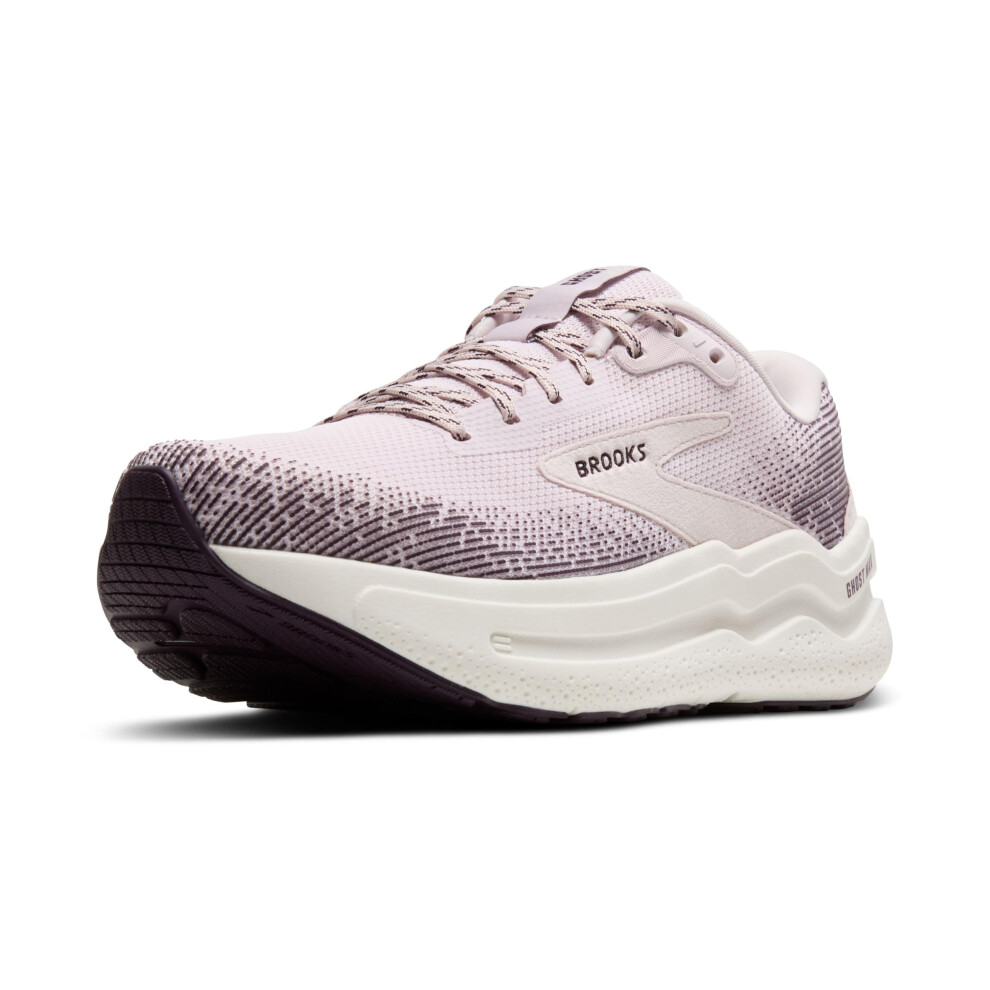 Brooks Womens Ghost Max 2 Neutral Running & Walking Shoe - Orchid Ice/Plum/Coconut - 7.5 Medium