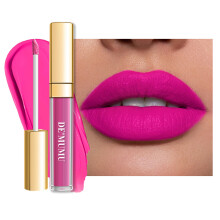DE'MUMU Hot Pink Lipstick Matte for Women, Color Stay Long Lasting Lipstick Smudgeproof Liquid Lipsticks, Cruelty Free Lip Color (DM06 Dream pink)