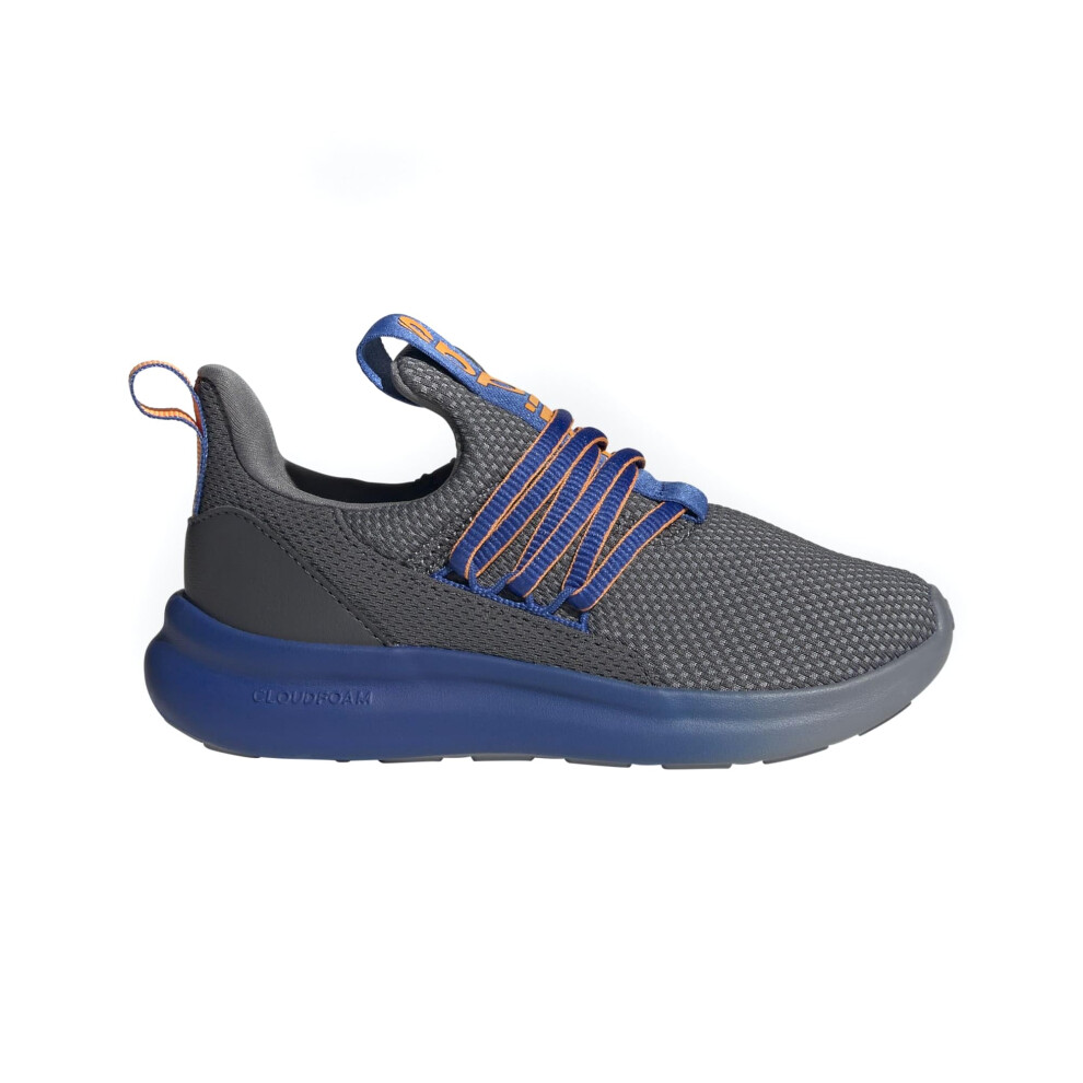 Adidas Lite Racer Adapt 7.0 Sneaker Grey/Team Royal Blue/Crew Orange 1 US Unisex Little Kid