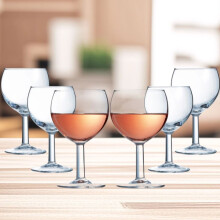 12 Olympia Wine Glasses Small Balloon Shaped Drinks Glasses Wine 19cl