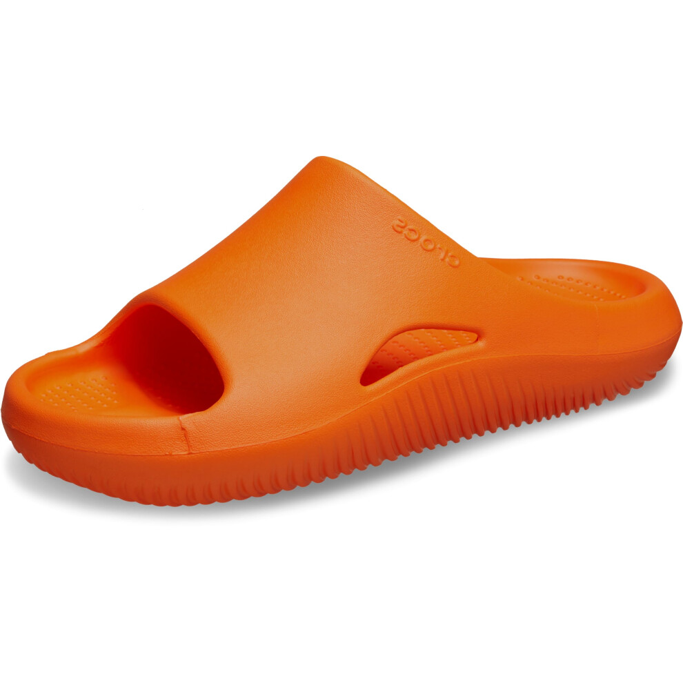 Crocs Unisex Mellow Recovery Slides Sandal Shocking Orange 10 US Women