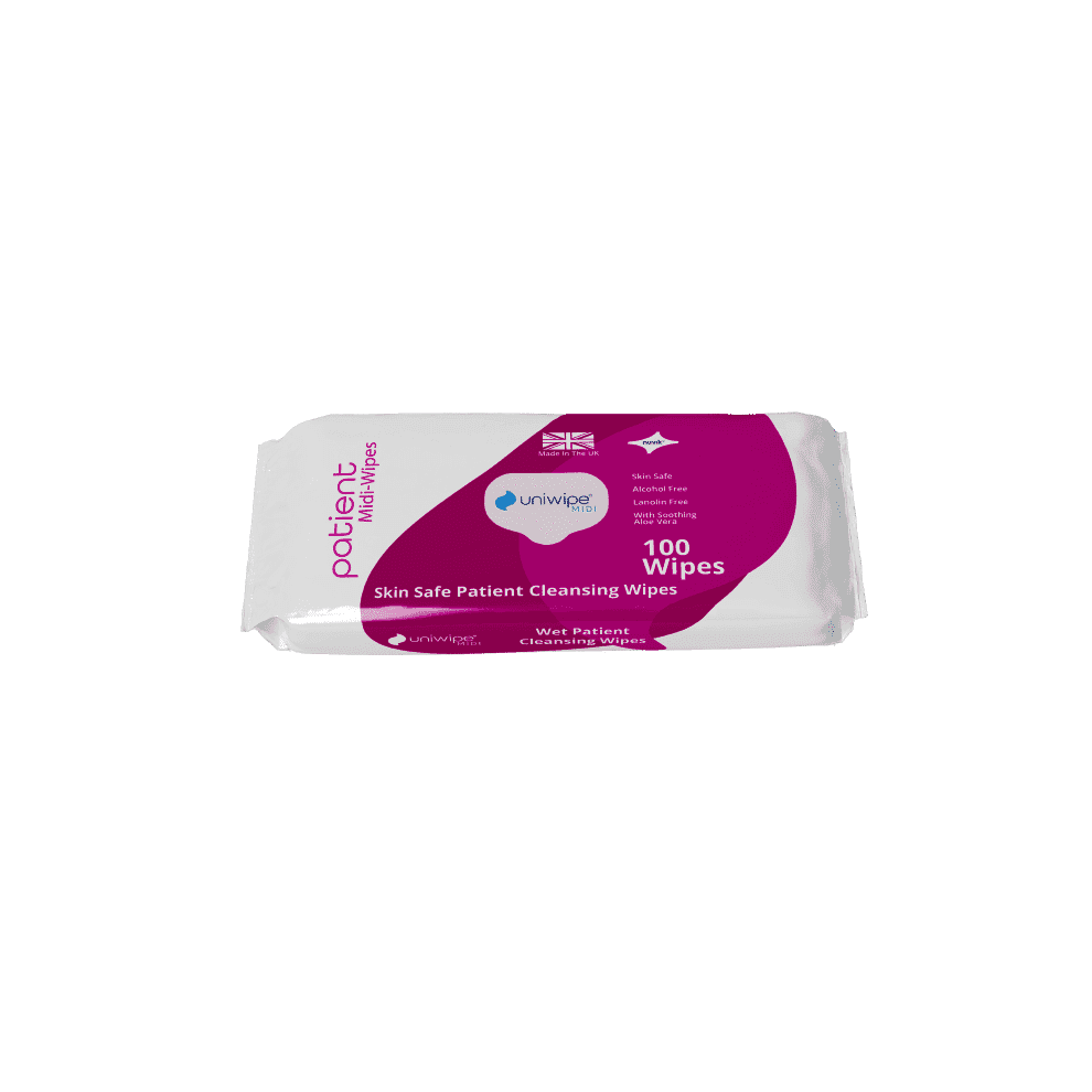 Uniwipe Personal Care Soft & Gentle Cleansing Wipes For Skin 100 Wipes