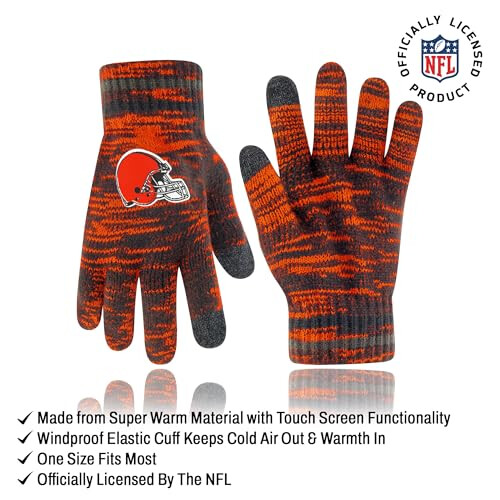 Ultra Game Standard END Zone HAT Handschuhe Set Teamfarbe 1