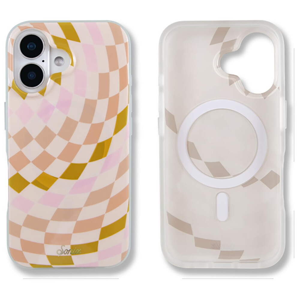 Sonix Case For Iphone 16 | Compatible With Magsafe | 10Ft Drop Tested | Checkered Neutrals 810131277680